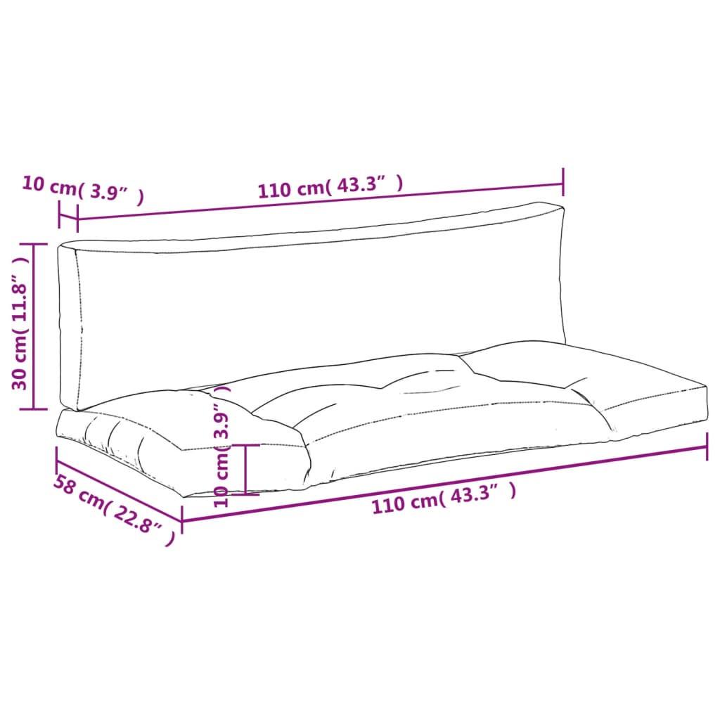 VidaXL  cuscino per pallet Poliestere 