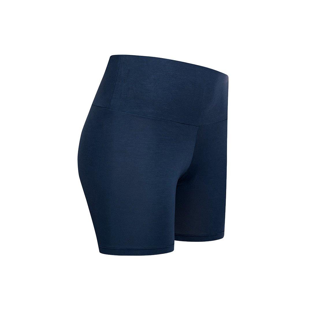 Image of Yoga Shorts 'shorty', Samtweich Und Luftig Unisex Marine L