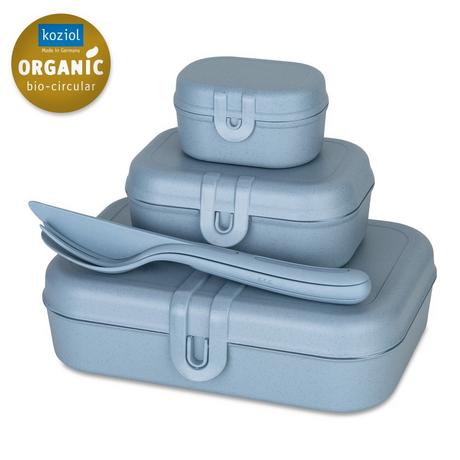 koziol  koziol Pascal ready Set per borsa portapranzo Carbonio Blu 6 pz 