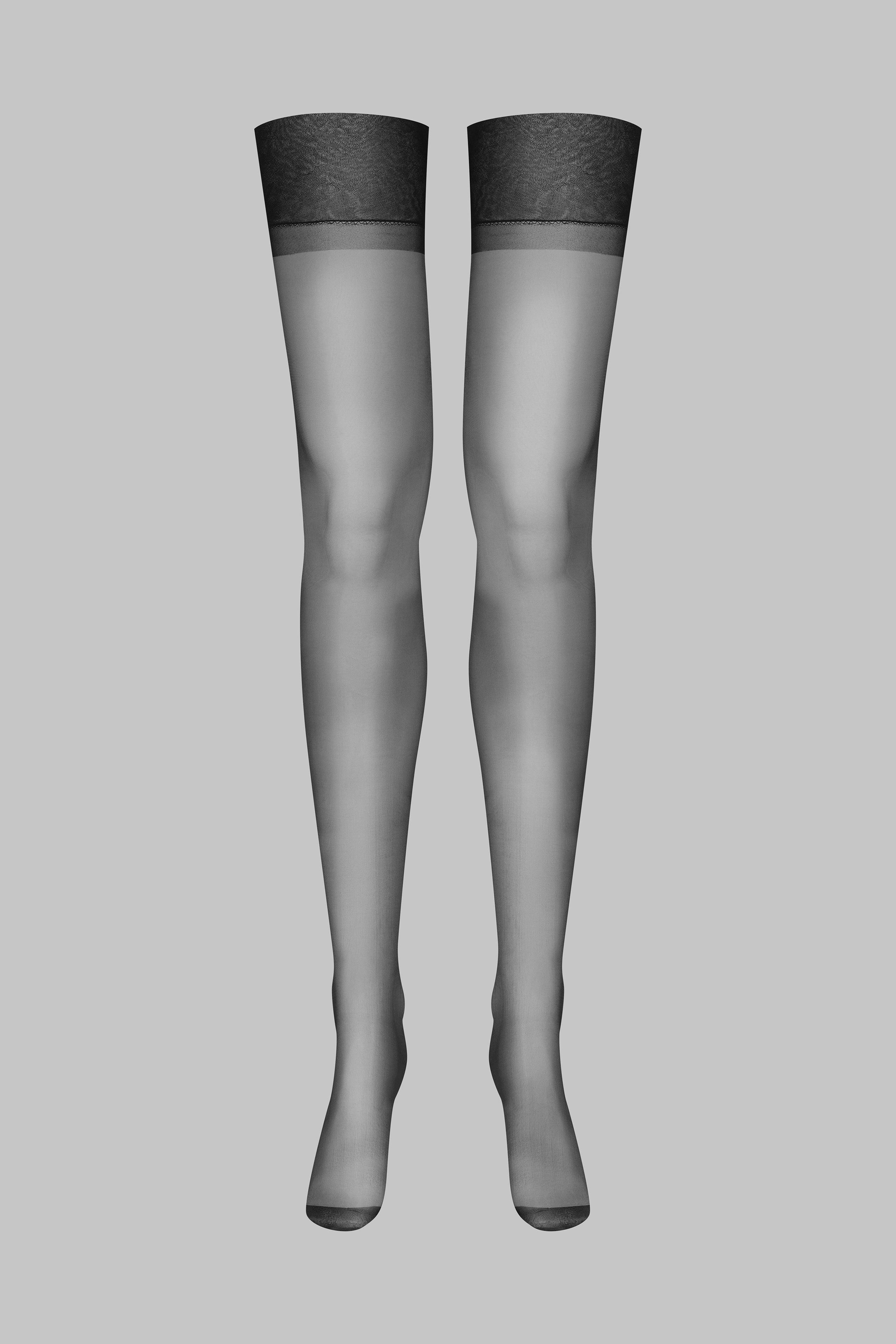 Image of Nylonstrümpfe - 15d - Schwarz Damen Schwarz 3