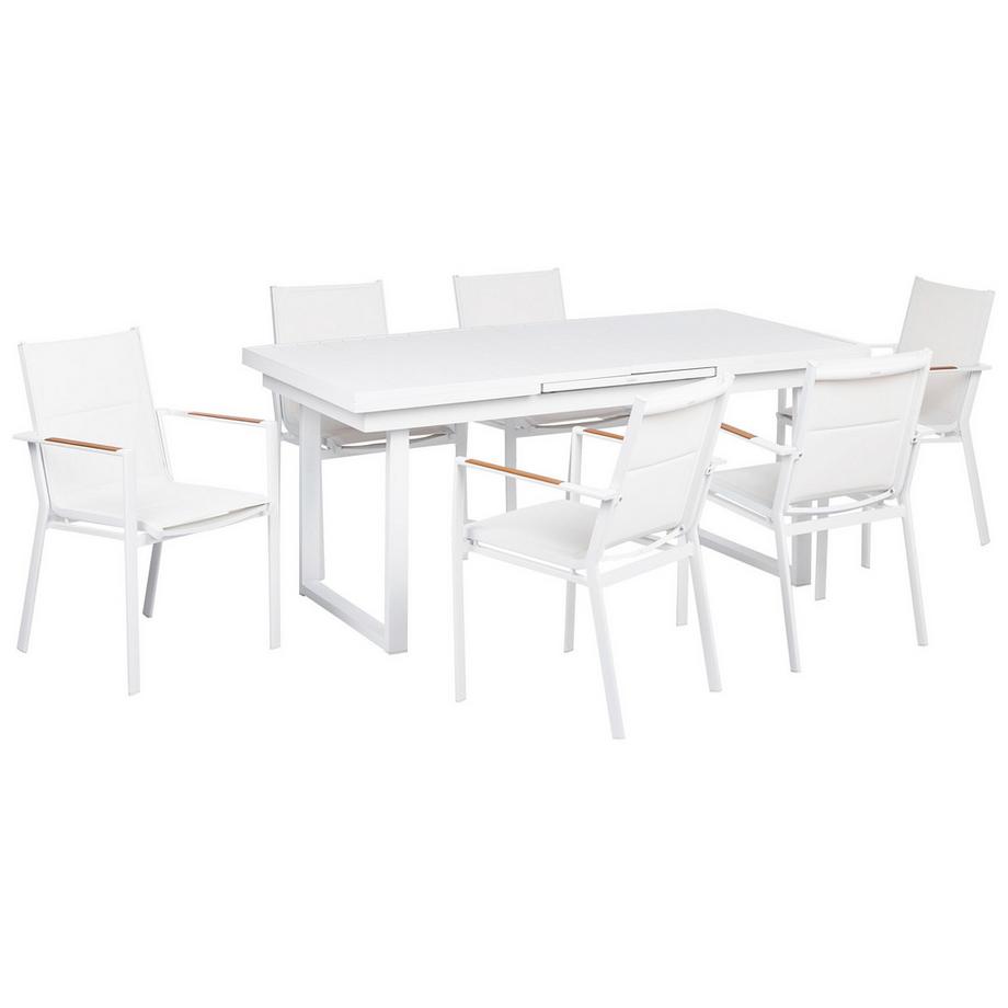 Garten-Essgruppe für 6 Personen aus Aluminium  VALCANETTO/BUSSETO