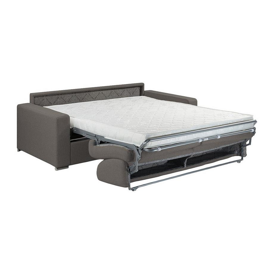 LINEA SOFA Canapé 3 places conible express en tissu CALITO Couchage 1Matelas  