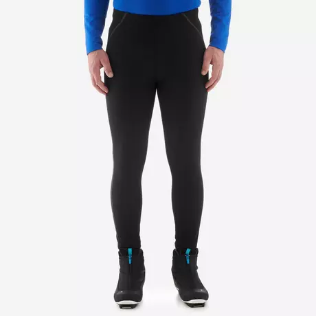 Collant chaud de ski de fond noir XC S TIGHT 100 homme INOVIK