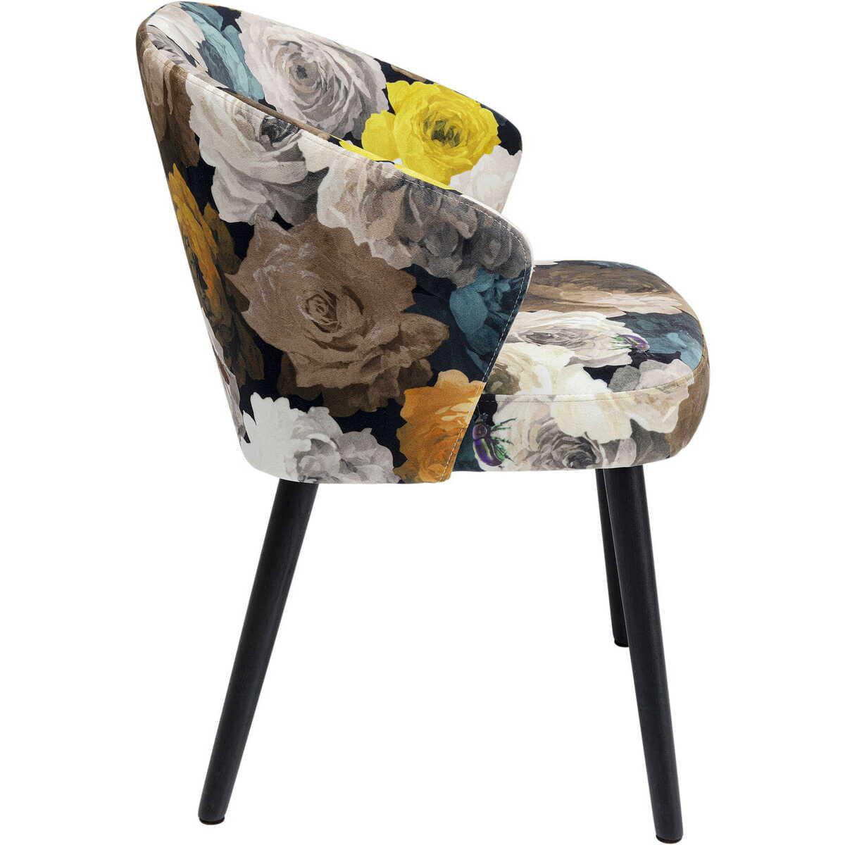 KARE Design Poltrona Peonia giallo  