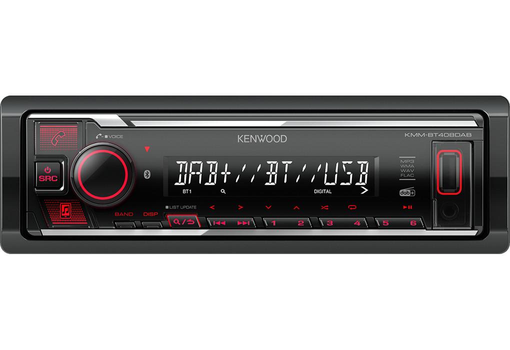 Kenwood  Kenwood Electronics KMM-BT408DAB Auto Media-Receiver Schwarz 88 W Bluetooth 