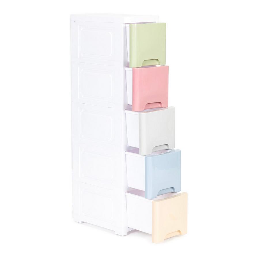 Northio Schrankorganisator mit 5 ausziehbaren Schubladenbeinen mit Rollen  