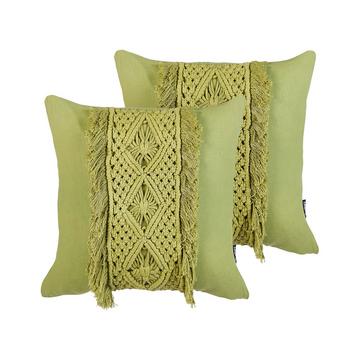 Lot de 2 coussins en Coton Boho KALAM