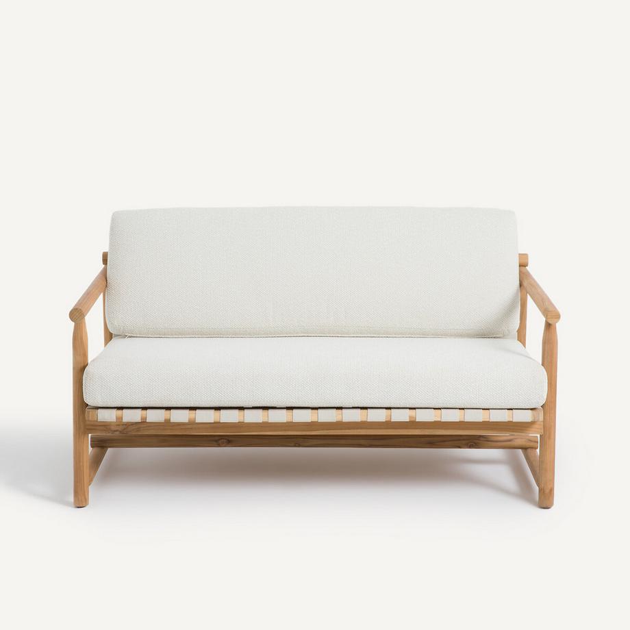 Banquette de jardin 2 places en teck
