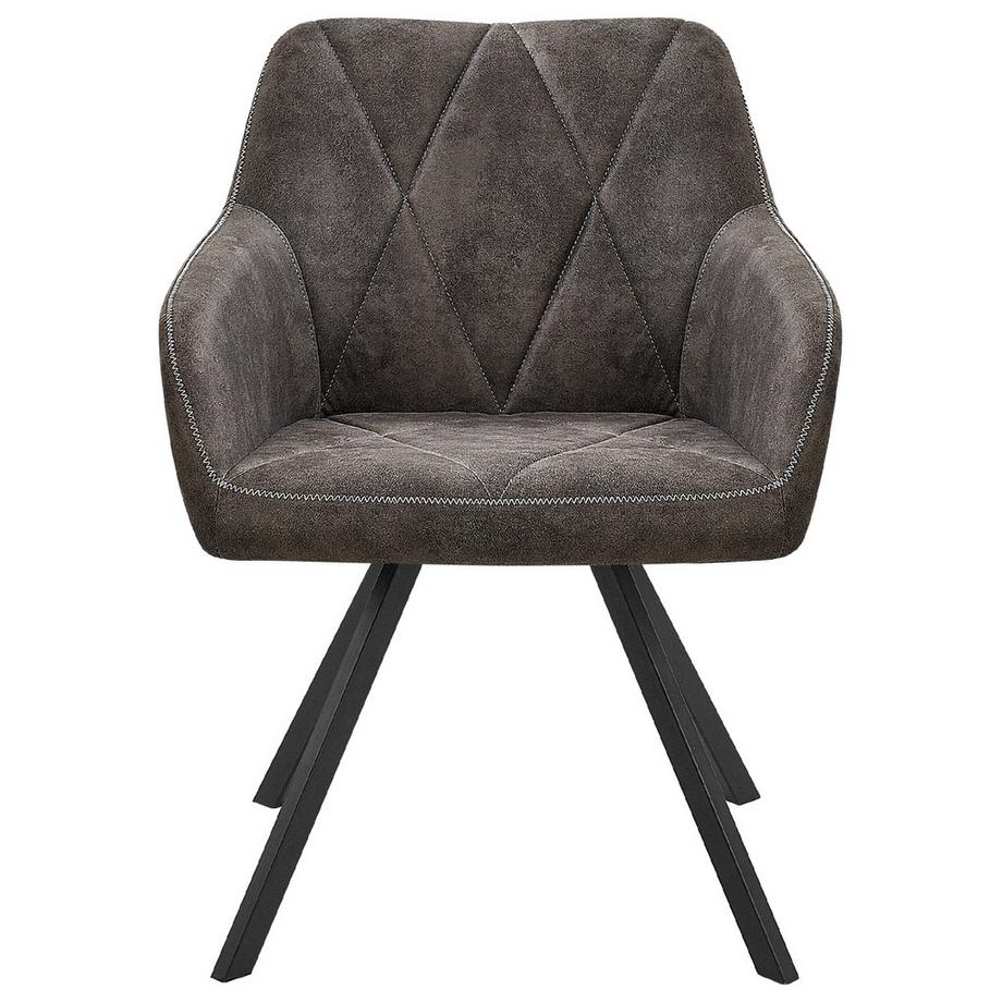 Beliani Esszimmerstuhl 2er Set aus Stoff  MONEE  