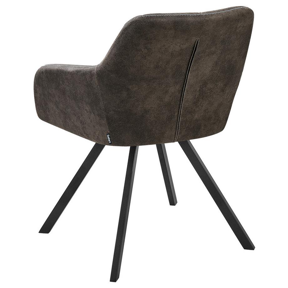 Beliani Esszimmerstuhl 2er Set aus Stoff  MONEE  