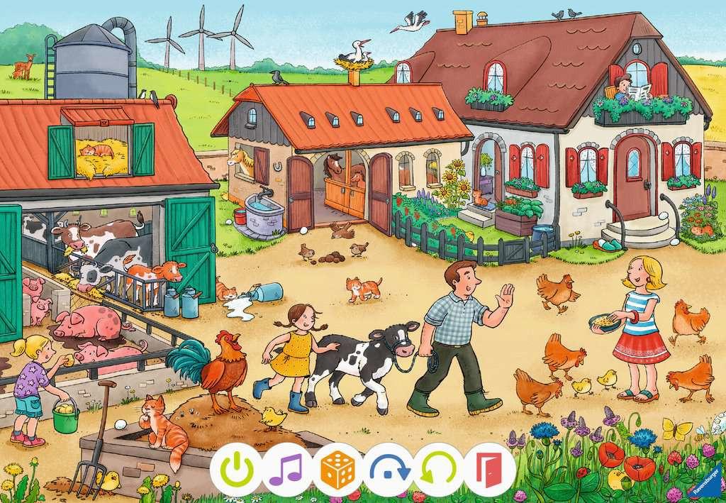 Ravensburger  tiptoi Puzzle für kleine Entdecker: Bauernhof (2x12) 