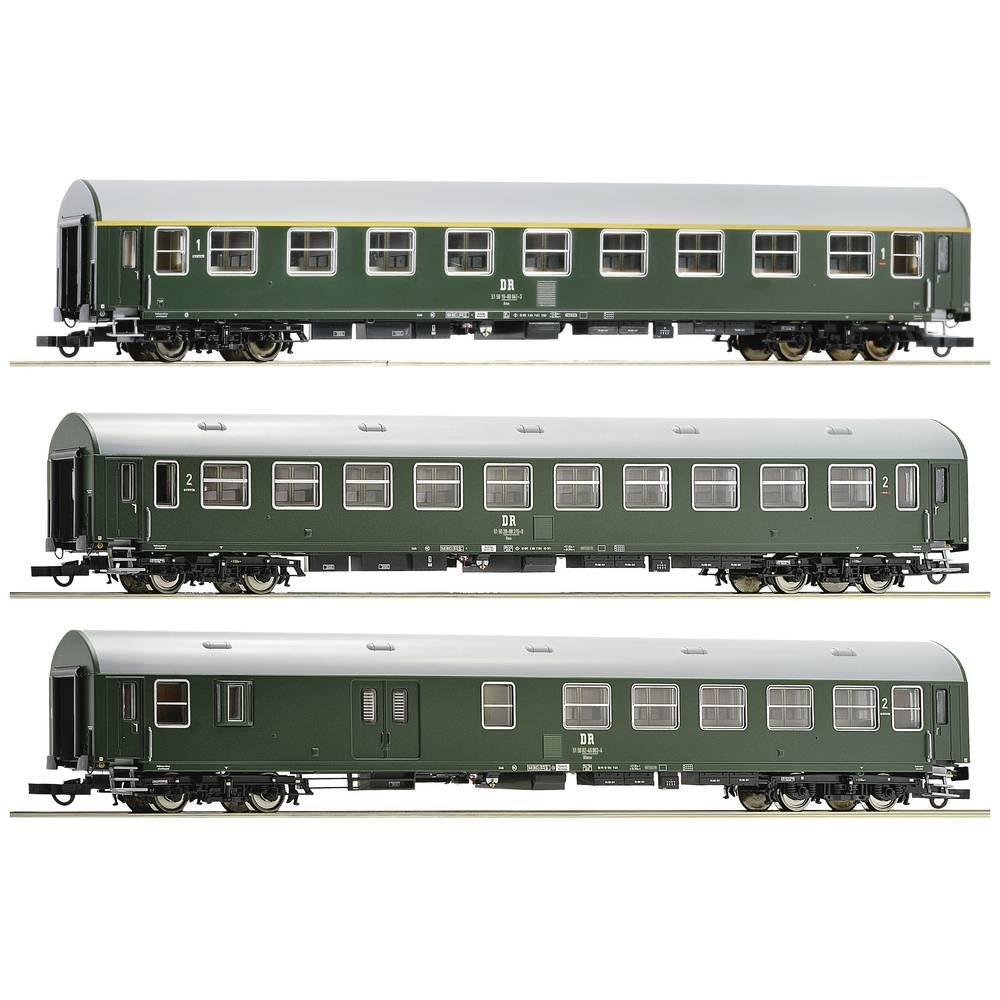 Image of H0 3er-Set 1. Reisezugwagen der DR Multicolor