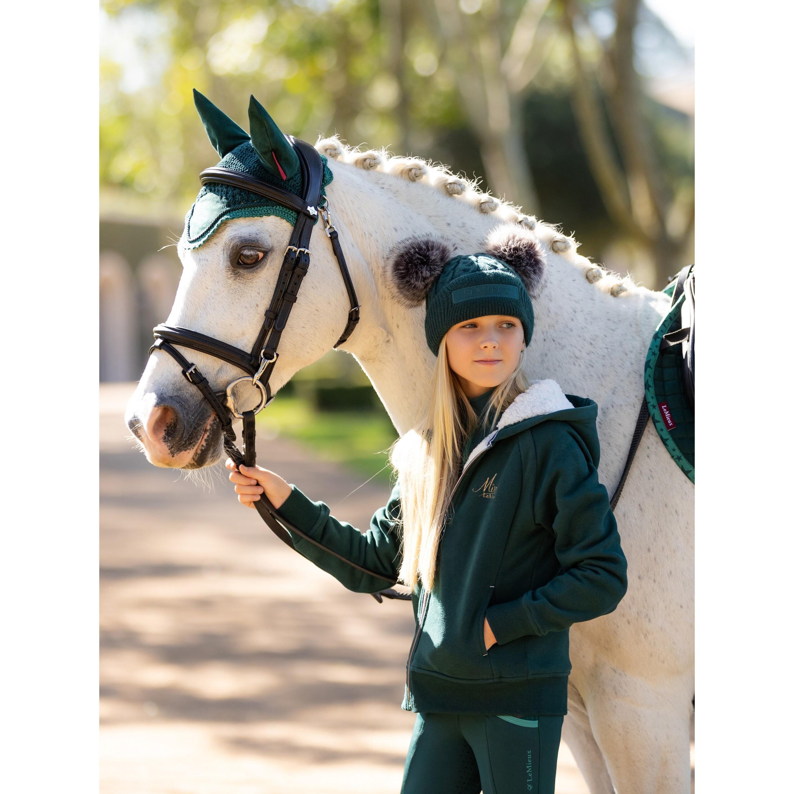 LeMieux  Sweatshirt équitation à capuche doublé en sherpa fille  Mini Lily 