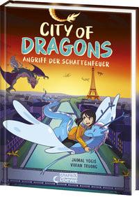 City Of Dragons (Band 2) - Angriff der Schattenfeuer Yogis, Jaimal; Loewe Graphix (Hrsg.); Truong, Vivian (Illustrationen); Scheweling, Nina (Übersetzung) Gebundene Ausgabe 