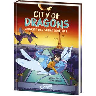 City Of Dragons (Band 2) - Angriff der Schattenfeuer Yogis, Jaimal; Loewe Graphix (Hrsg.); Truong, Vivian (Illustrationen); Scheweling, Nina (Übersetzung) Gebundene Ausgabe 