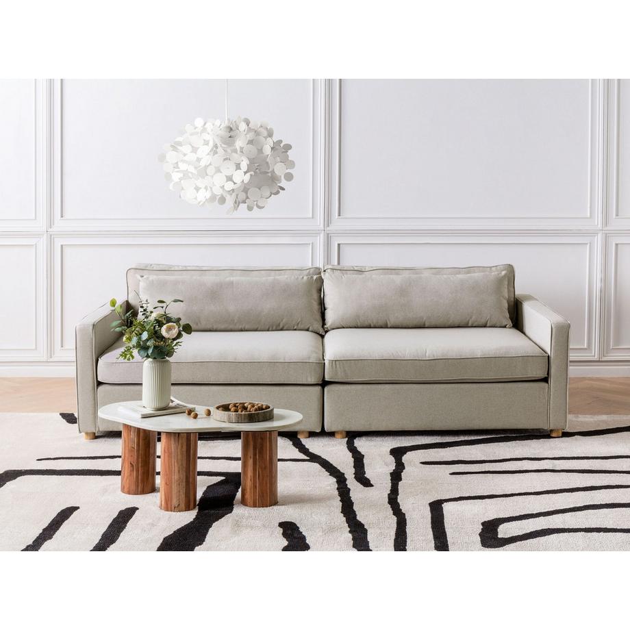 Beliani 3 Sitzer Sofa aus Stoff Modern VINSTRA  