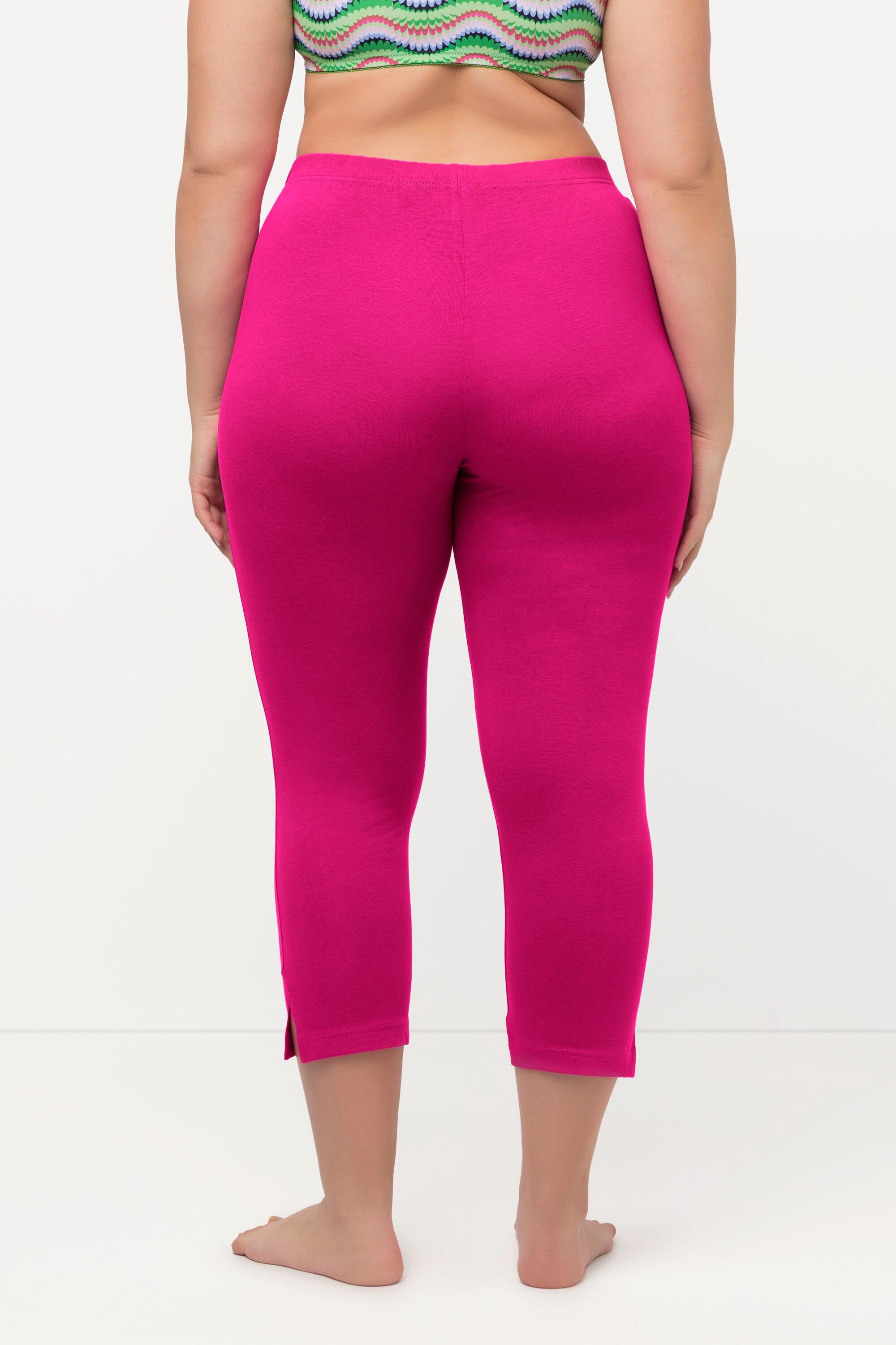 Ulla Popken  Caprihose, 7/8-Länge, Elastikbund fuchsia pink 