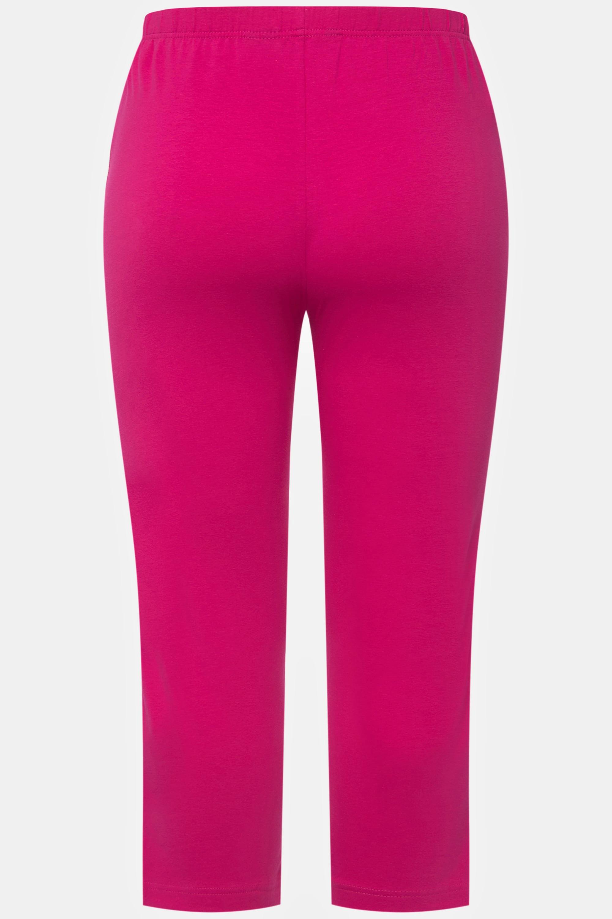 Ulla Popken  Caprihose, 7/8-Länge, Elastikbund fuchsia pink 