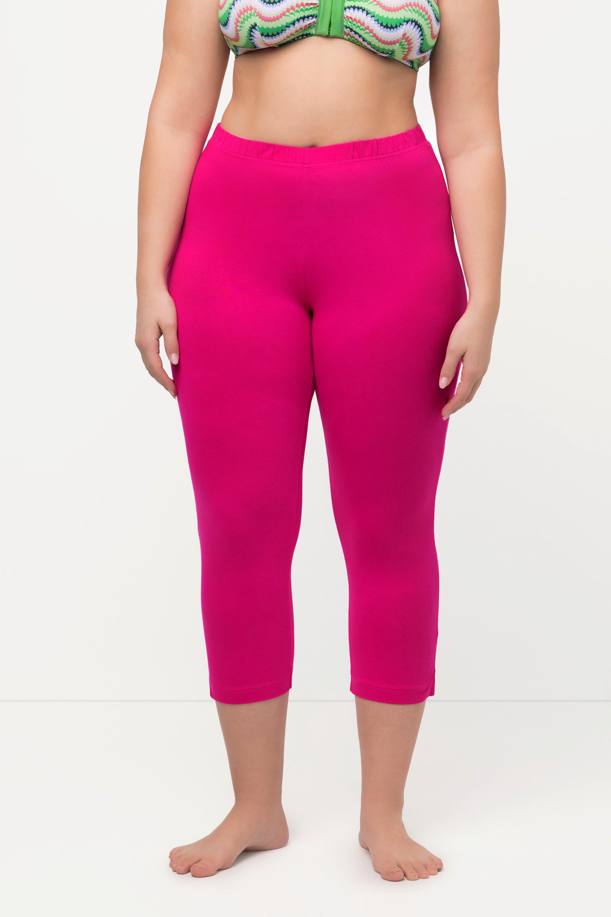 Ulla Popken  Caprihose, 7/8-Länge, Elastikbund fuchsia pink 