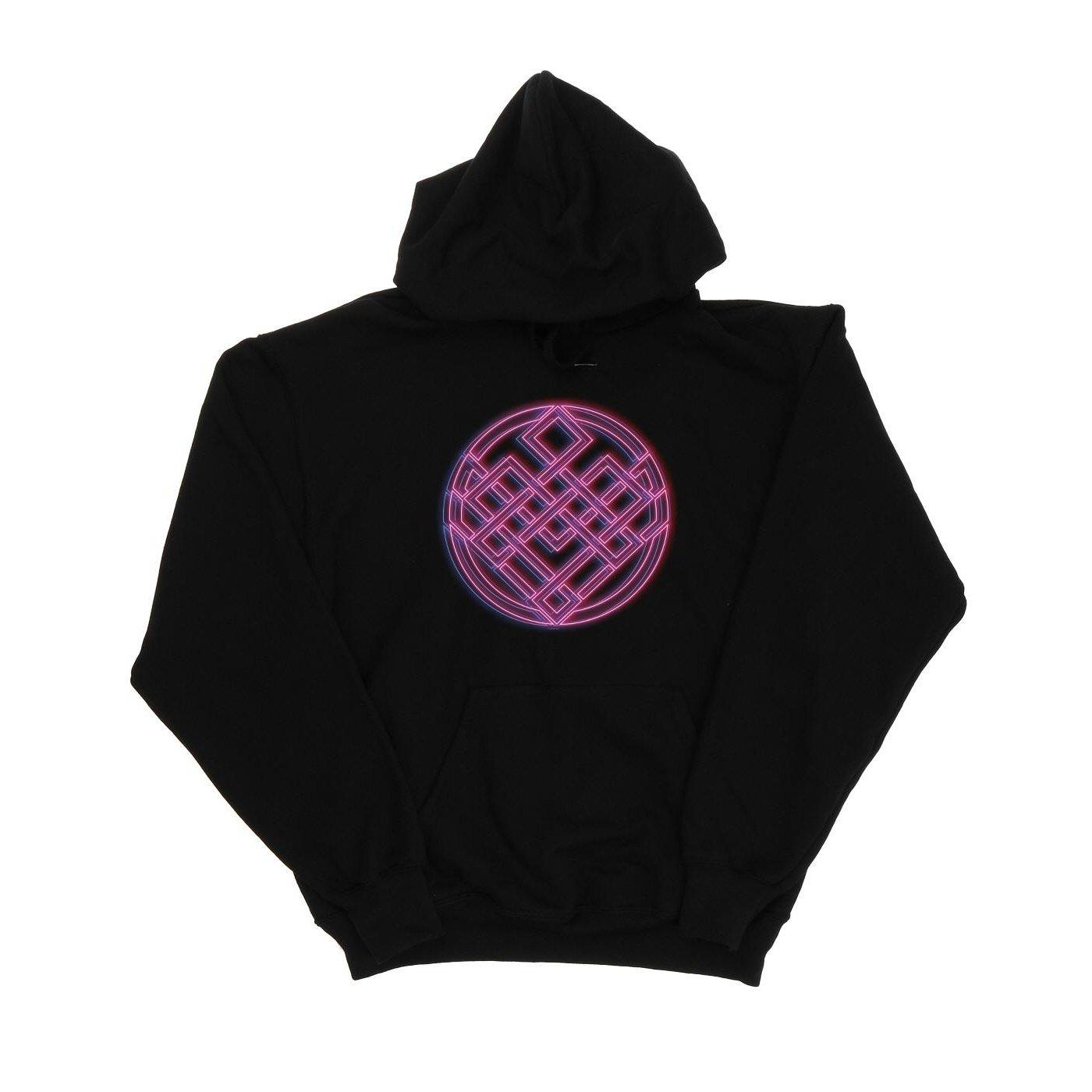 Image of Shangchi And The Legend Of The Ten Rings Neon Icon Kapuzenpullover Mädchen Schwarz 128
