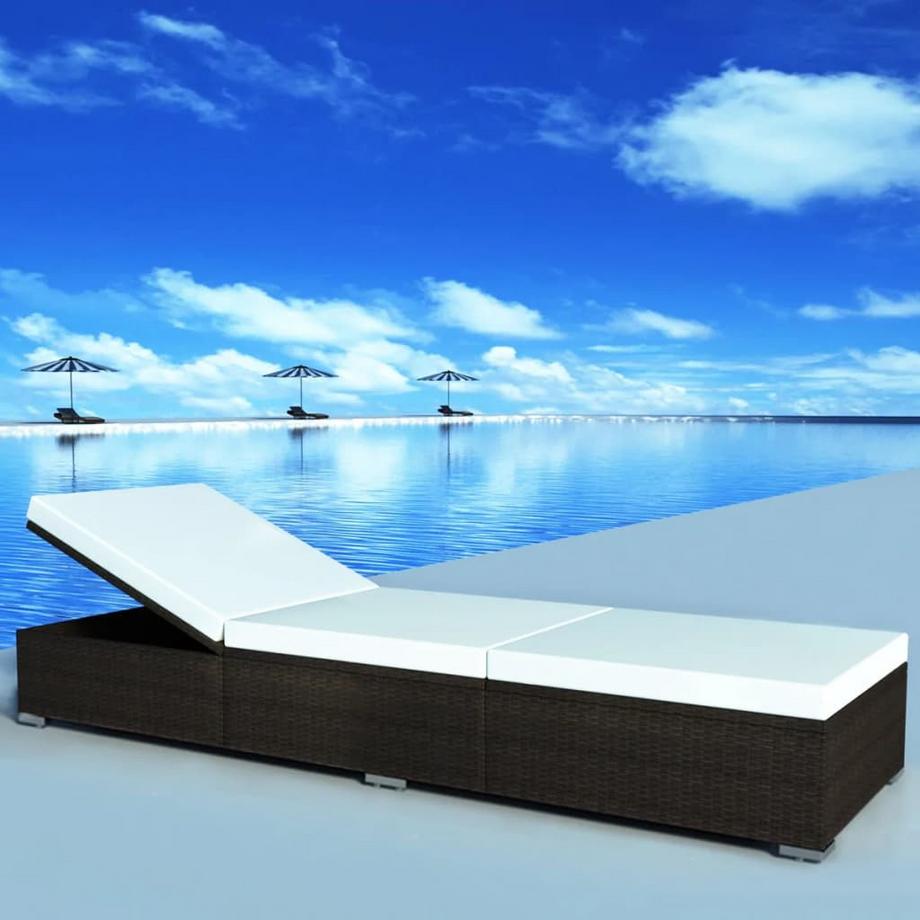 VidaXL Sonnenliege poly-rattan  