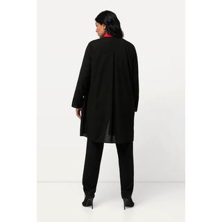 Ulla Popken Giacca da interno motivo a spina di pesce 3D Linea A Scollo a V  