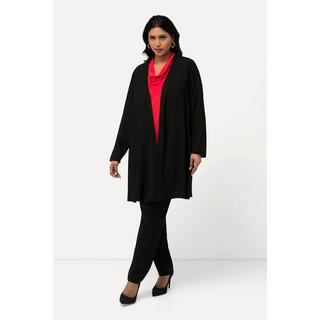 Ulla Popken Giacca da interno motivo a spina di pesce 3D Linea A Scollo a V  