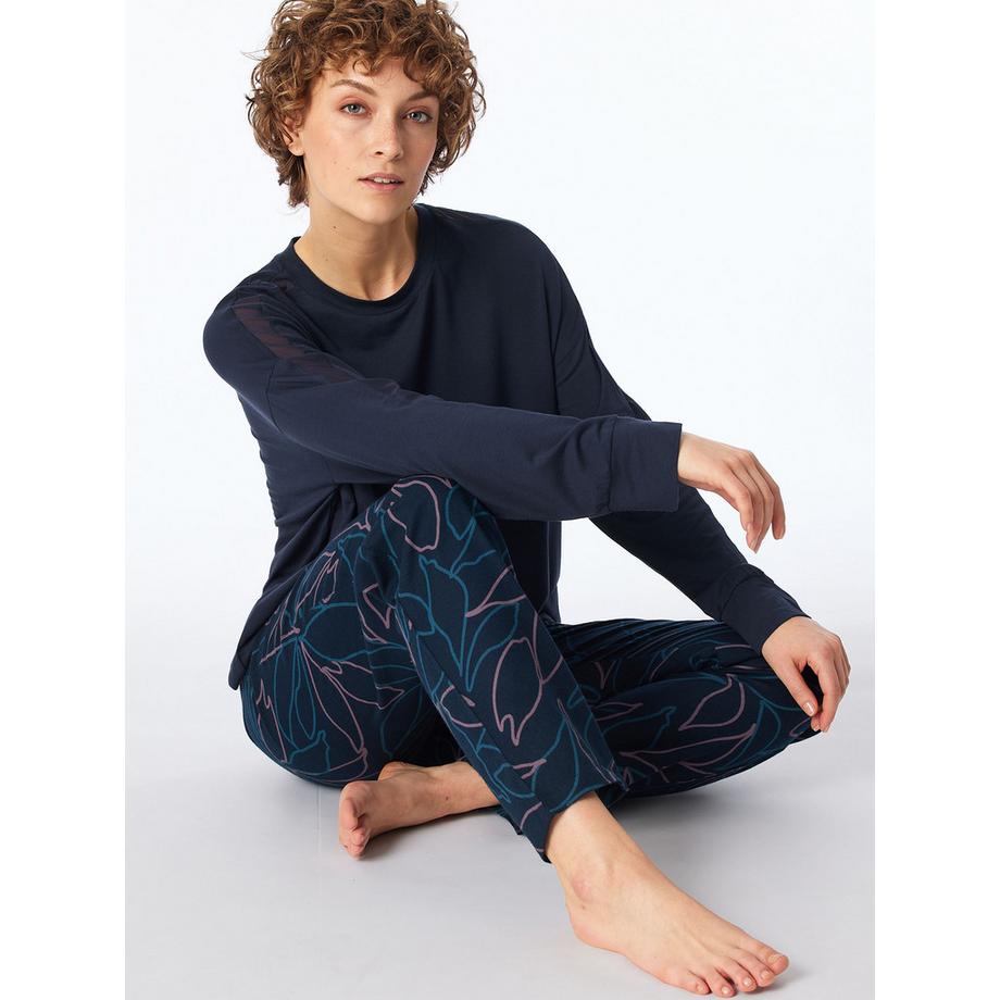 Schiesser Mix & Relax Top pigiama a maniche lunghe  