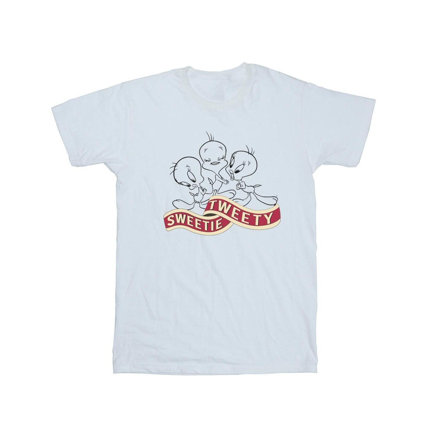 Image of Tweety Sweetie Tweety Tshirt Damen Weiss L