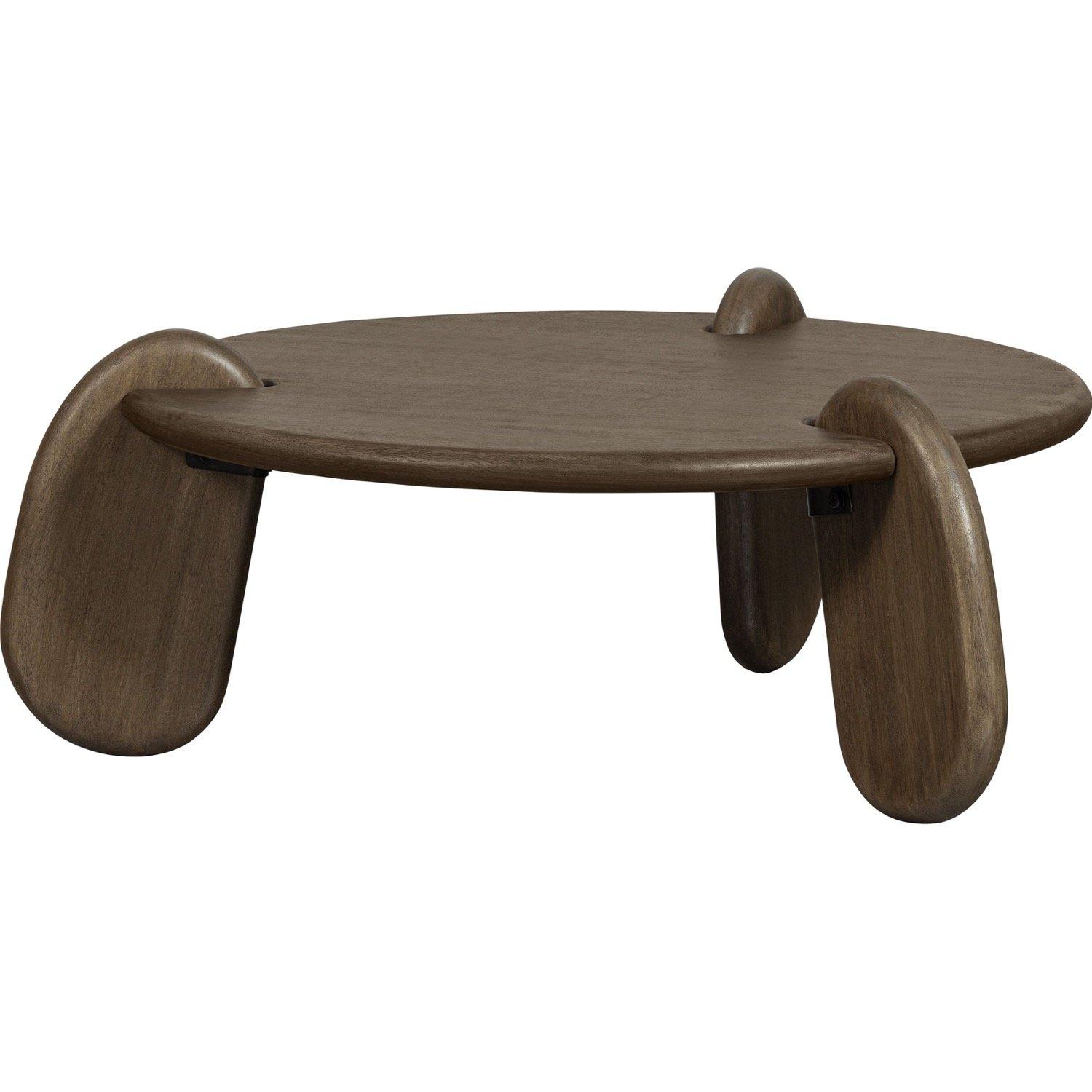 Image of Couchtisch Imbue Mango walnuss 100x100 Couchtisch Imbue Mango walnuss 100x100