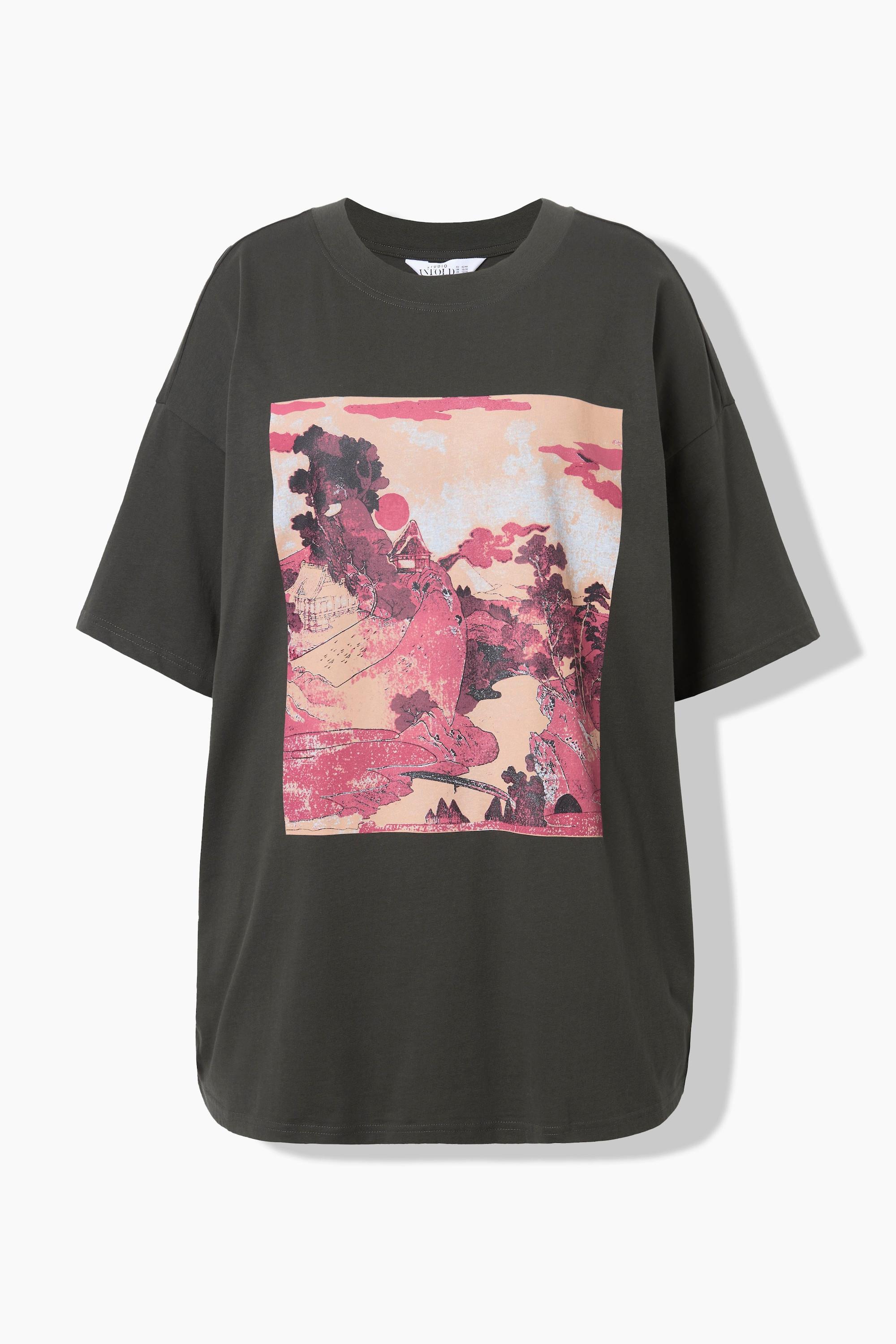 Studio Untold  T-Shirt, oversized, Asia-Motiv 