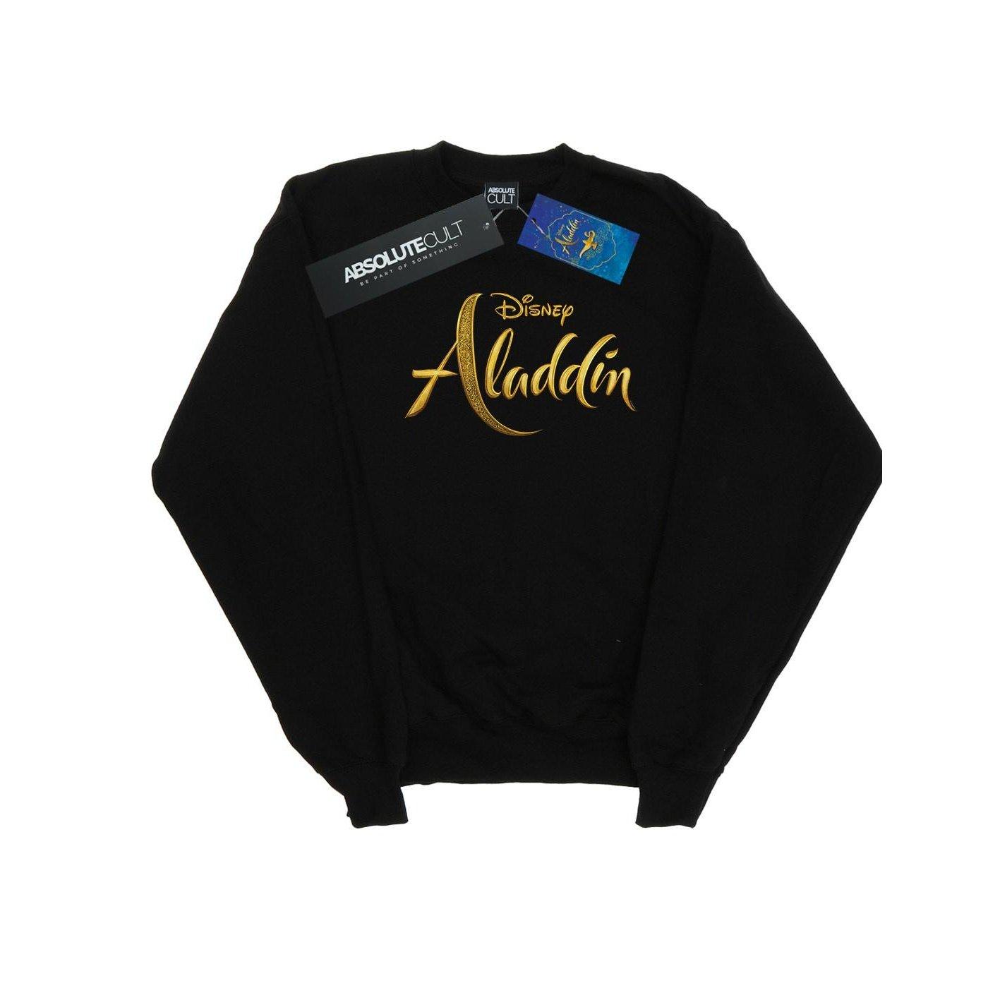 Image of Aladdin Movie Logo Sweatshirt Damen Schwarz S