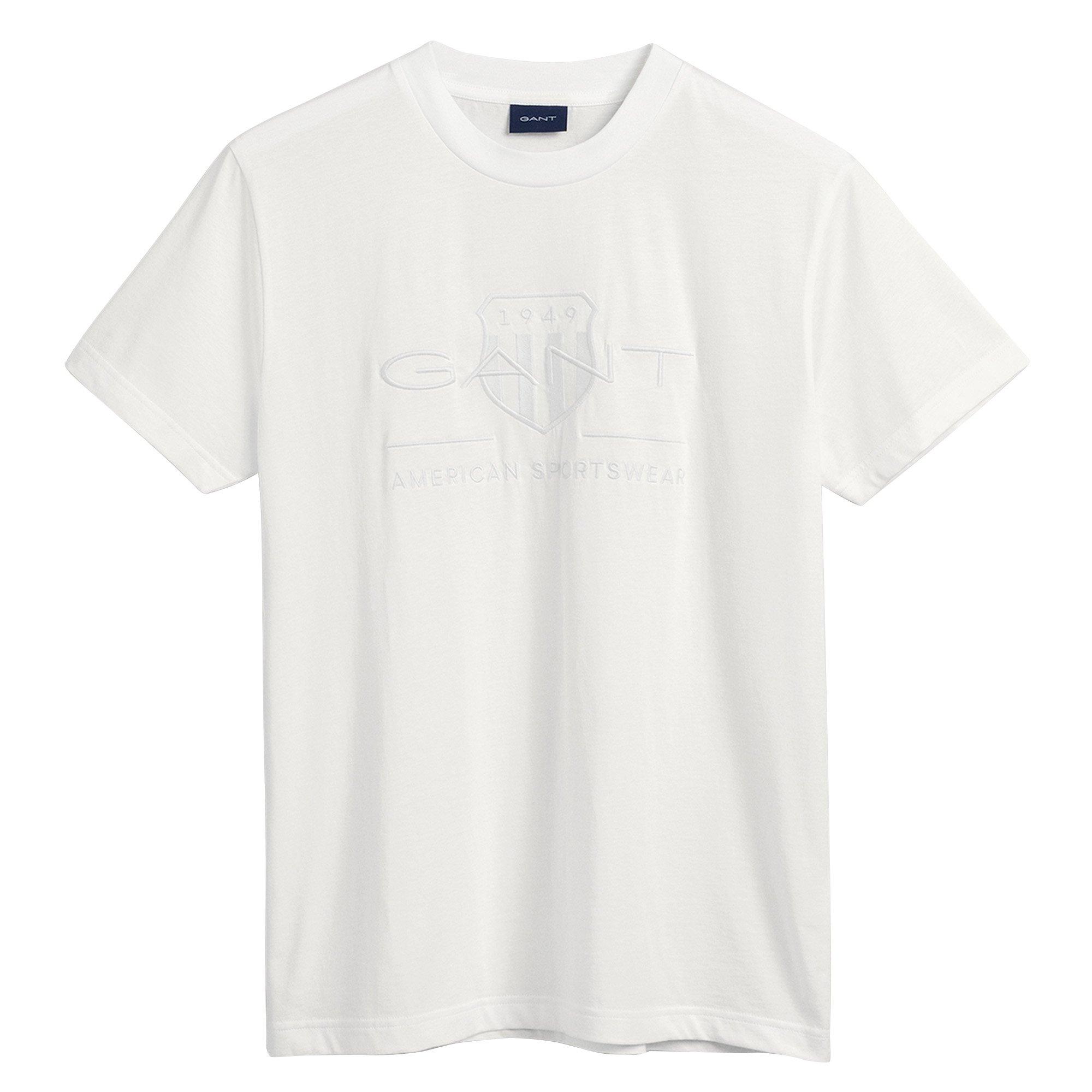 GANT D1. TONAL ARCHIVE SHIELD T-SHIRT Maglietta  Vestibilità confortevole 