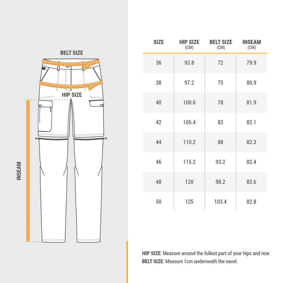 FORCLAZ  Zip-off-Hose - TRAVEL100 MODUL 
