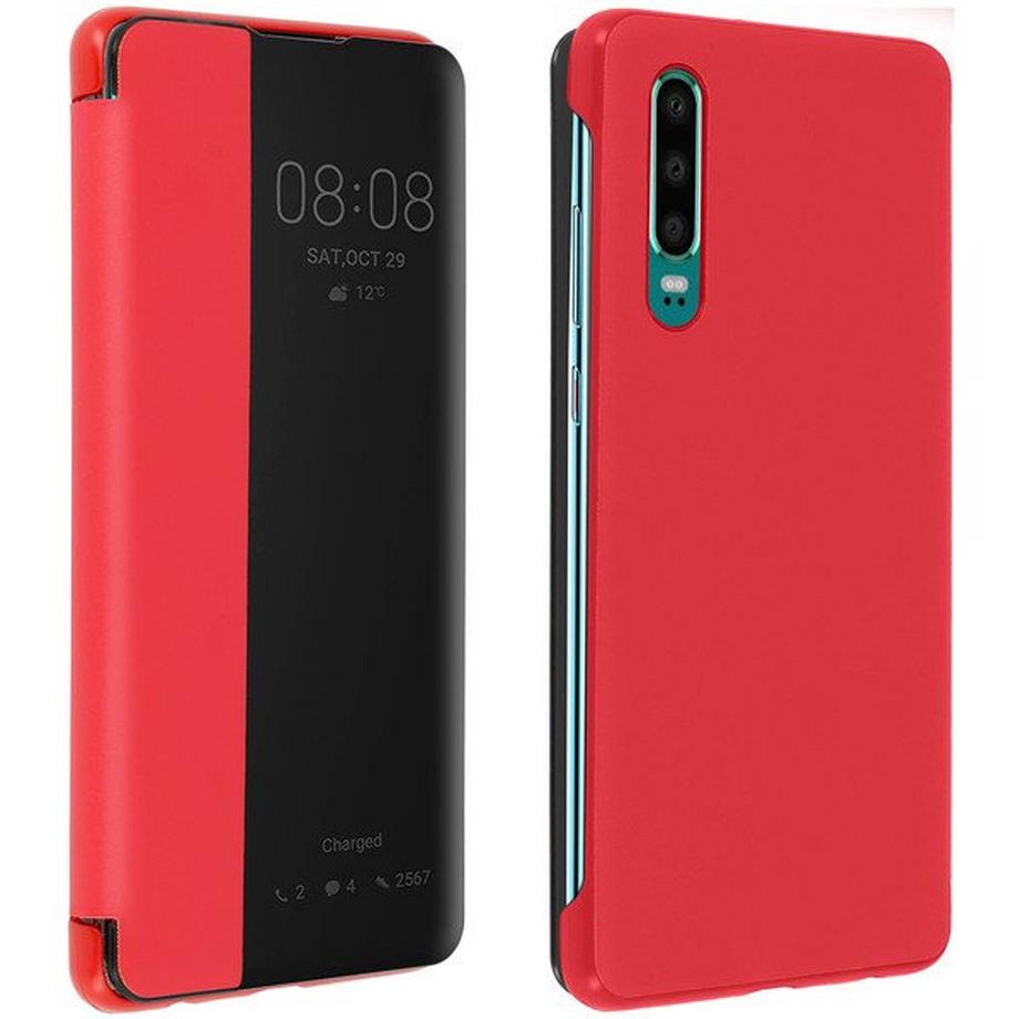 Avizar  View Cover Klapphülle Huawei P30 Rot 