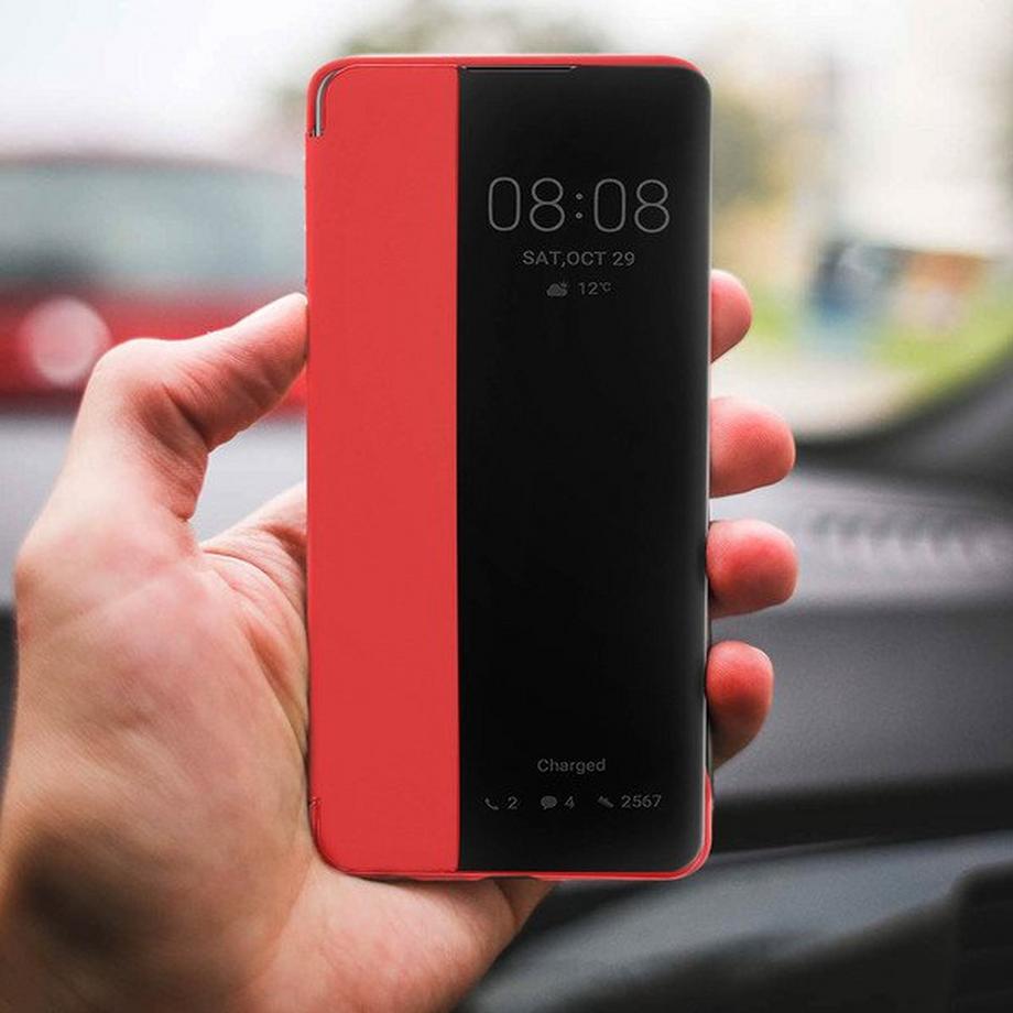 Avizar  View Cover Klapphülle Huawei P30 Rot 