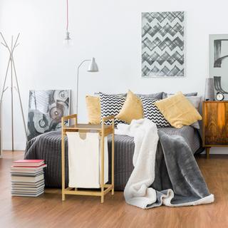 Northix Panier à linge coulissant en bambou  