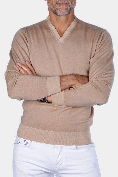 Image of Portofino Pullover Sandbeige Unisex Beige S