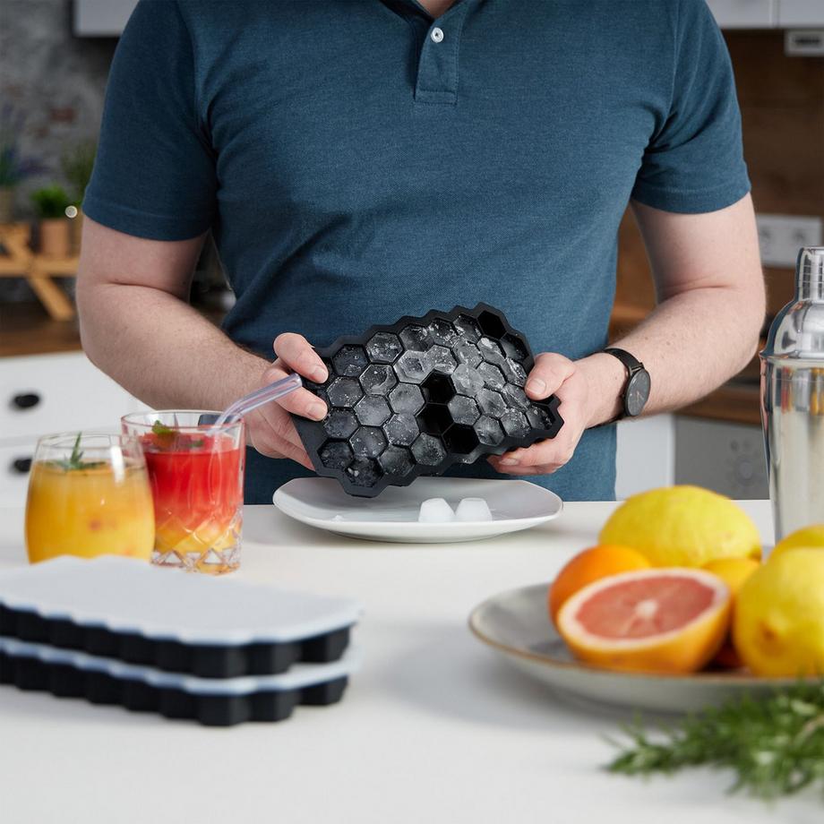 B2X  Silikon Eiswürfelform 3er Set 