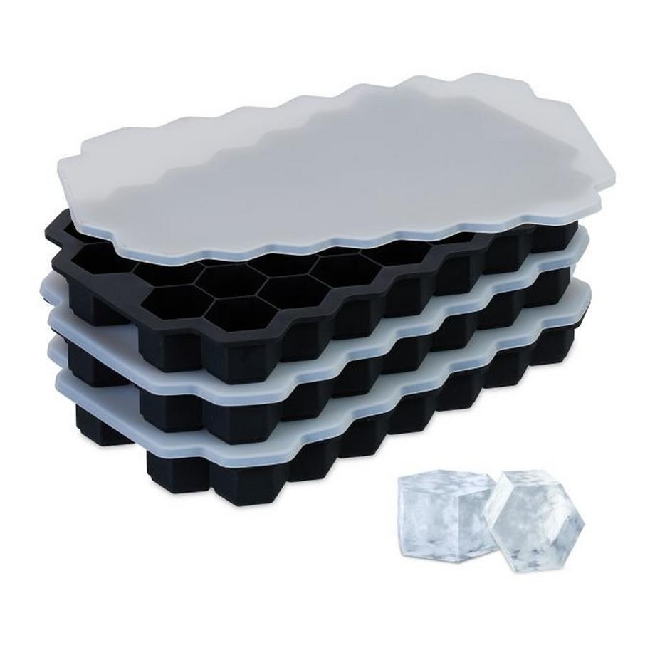 B2X  Silikon Eiswürfelform 3er Set 