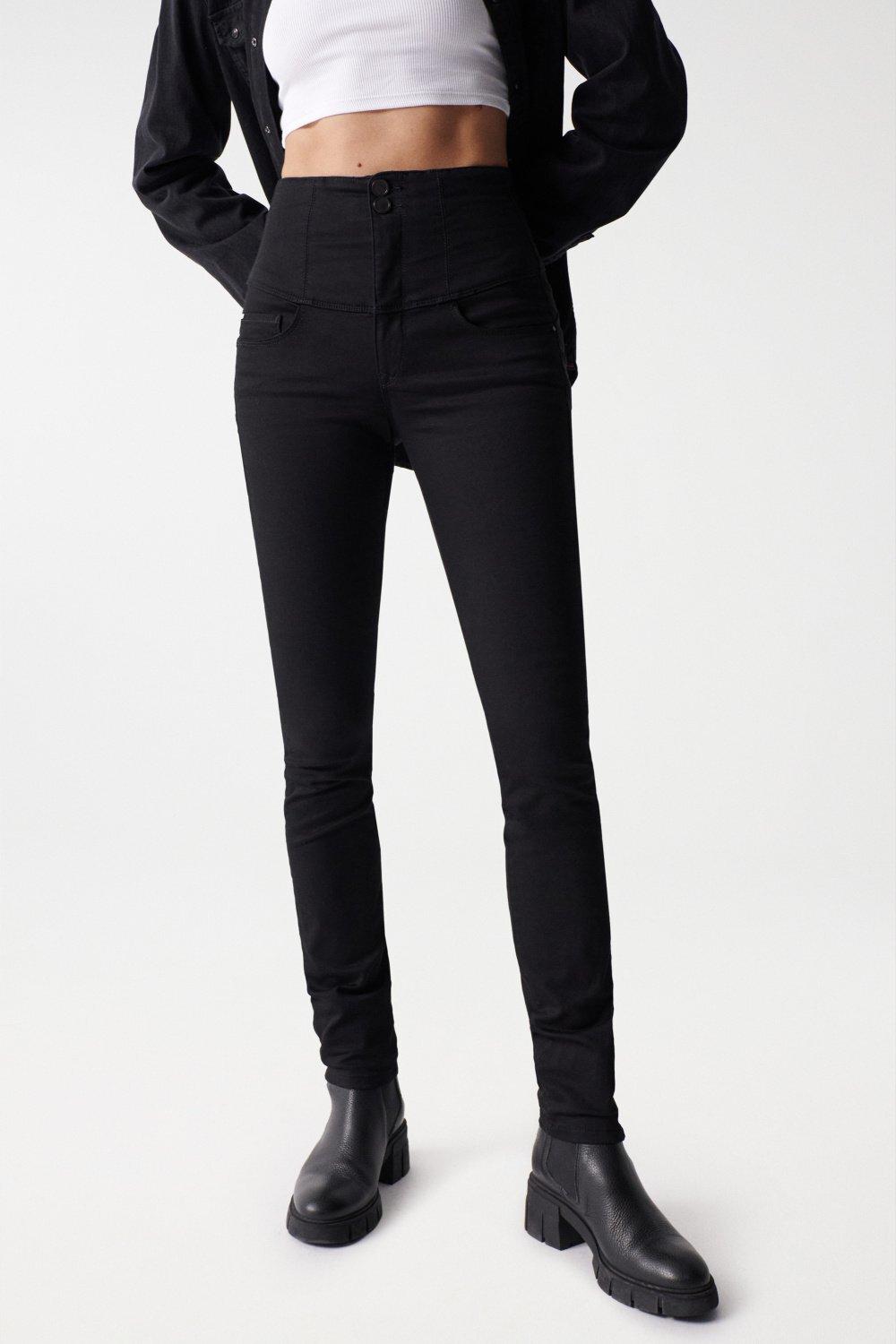 Image of Jeans Diva Skinny Damen Schwarz W33