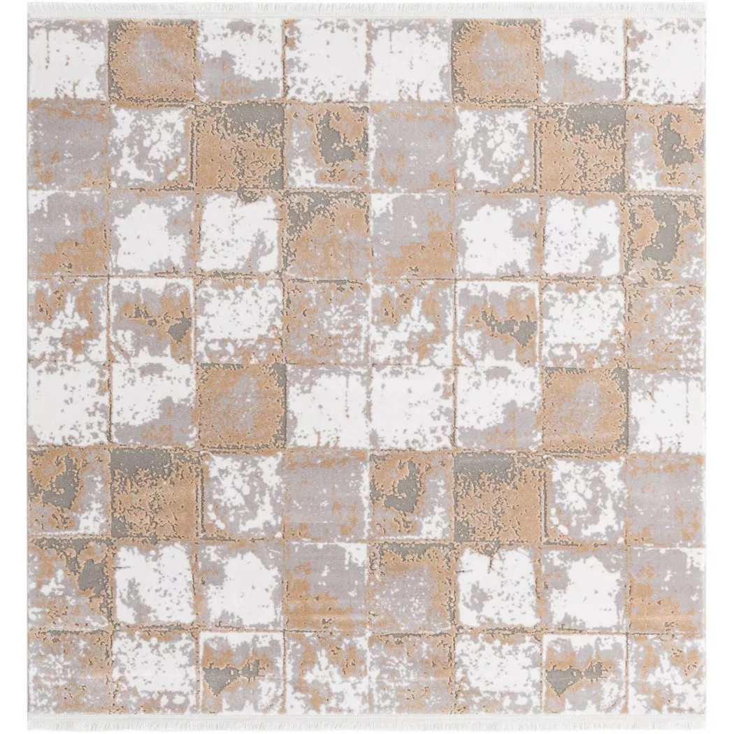 Hadorn - Teppich Davos Cube, 240 cm, Beige