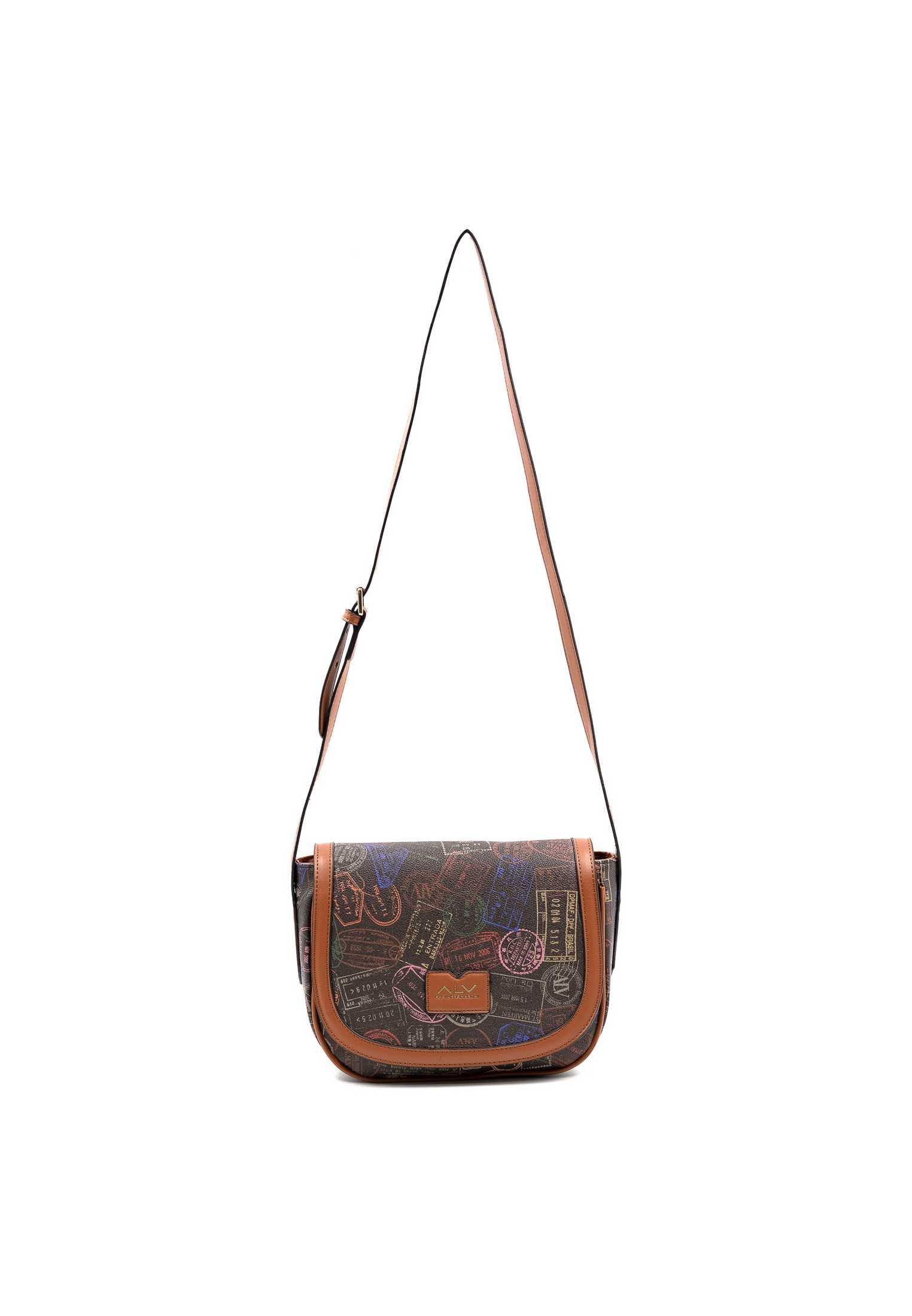 Image of Shoulder Bag W/flap Lenny Collection No Borders Alv By Alviero Martini Handtasche Damen Braun ONE SIZE