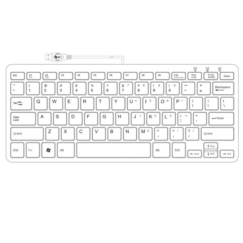 R-GO Tools  R-Go Tools Compact R-Go Tastatur, QWERTY (US), , kabelgebunden 