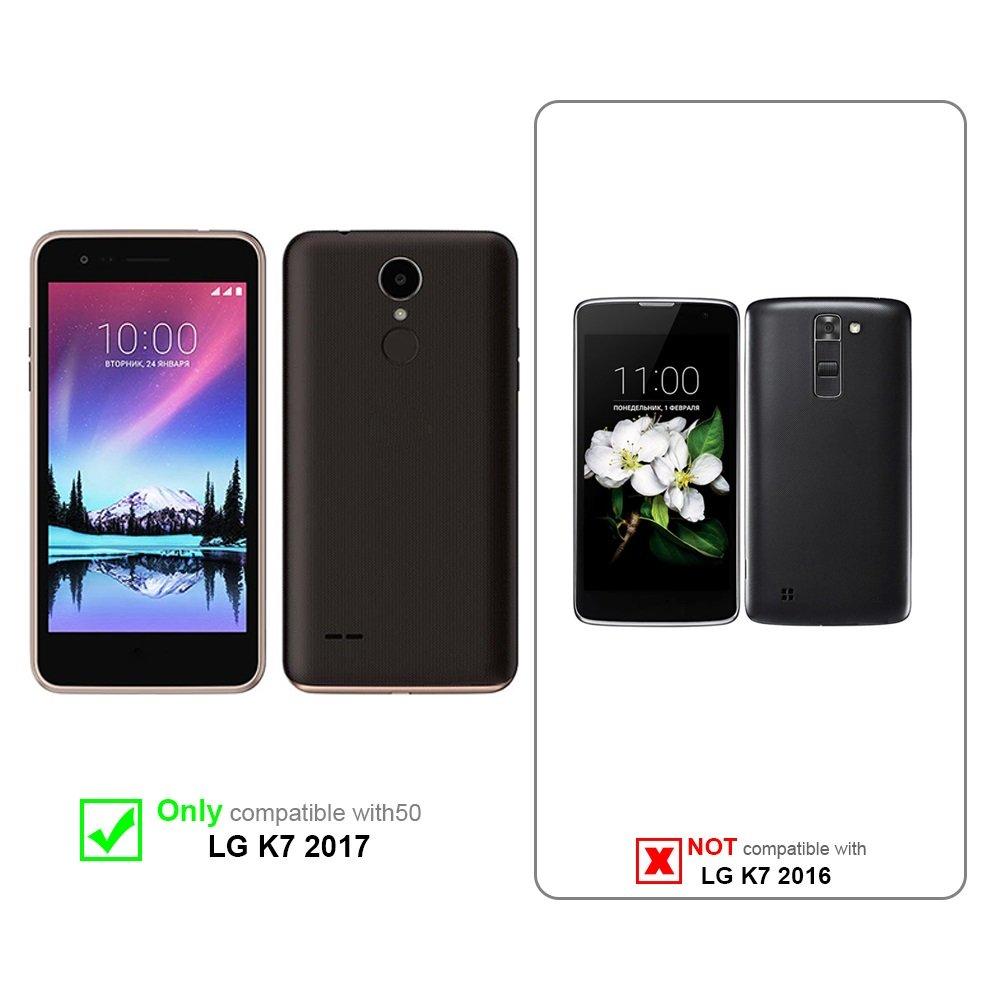 Cadorabo  Housse compatible avec LG K7 2017 - Coque de protection avec fermeture magnétique, fonction de support et compartiment pour carte 