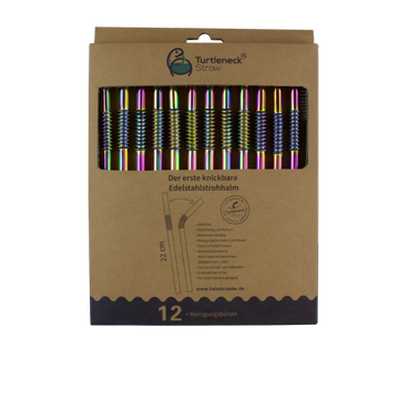 Biegbare Edelstahl Trinkhalme