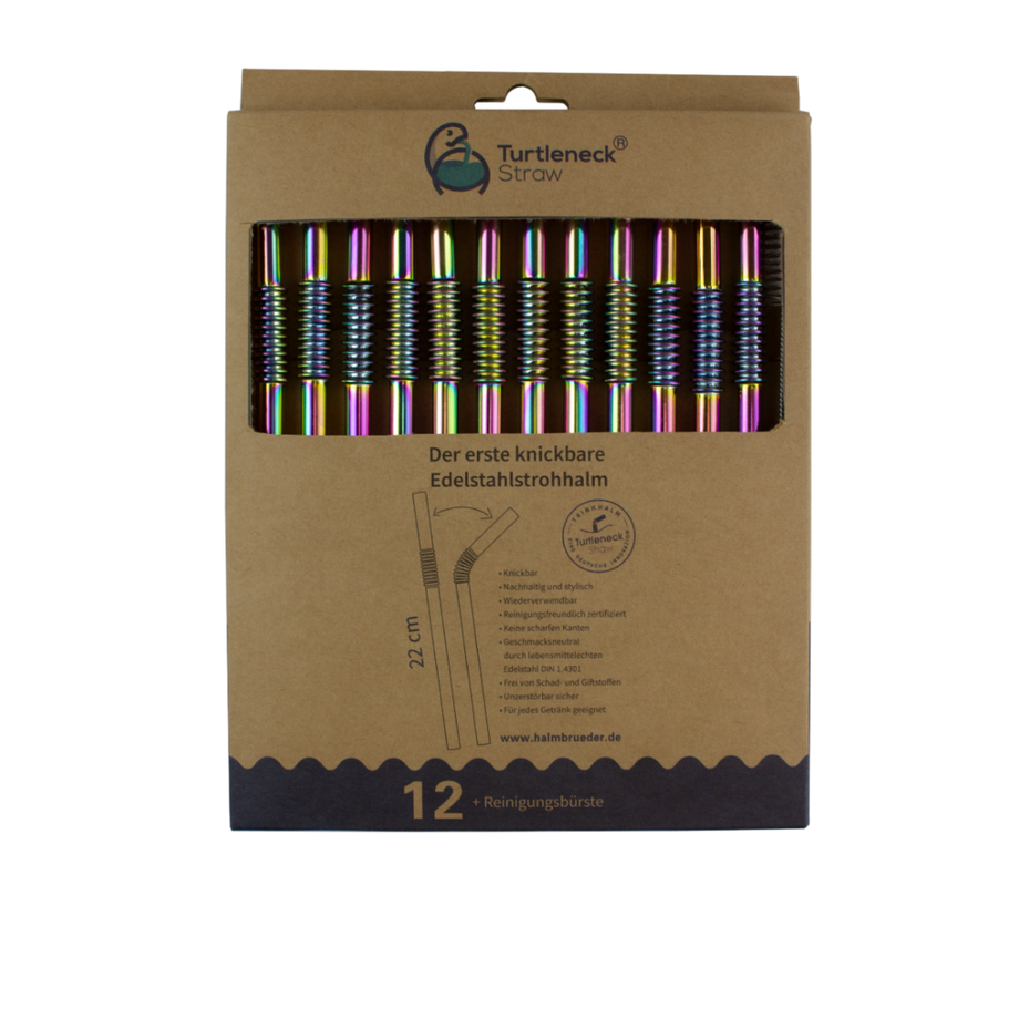 Biegbare Edelstahl Trinkhalme