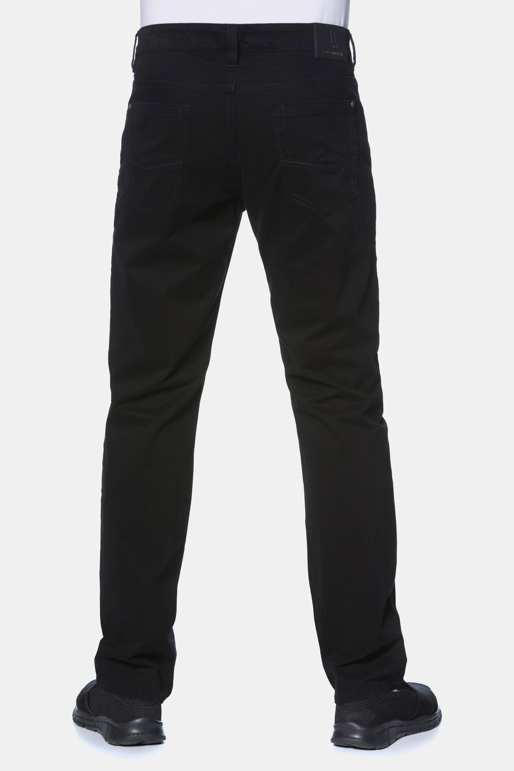 JP1880  Pantaloni di twill con colorazione Superblack, cintura comoda e vestibilità normale 