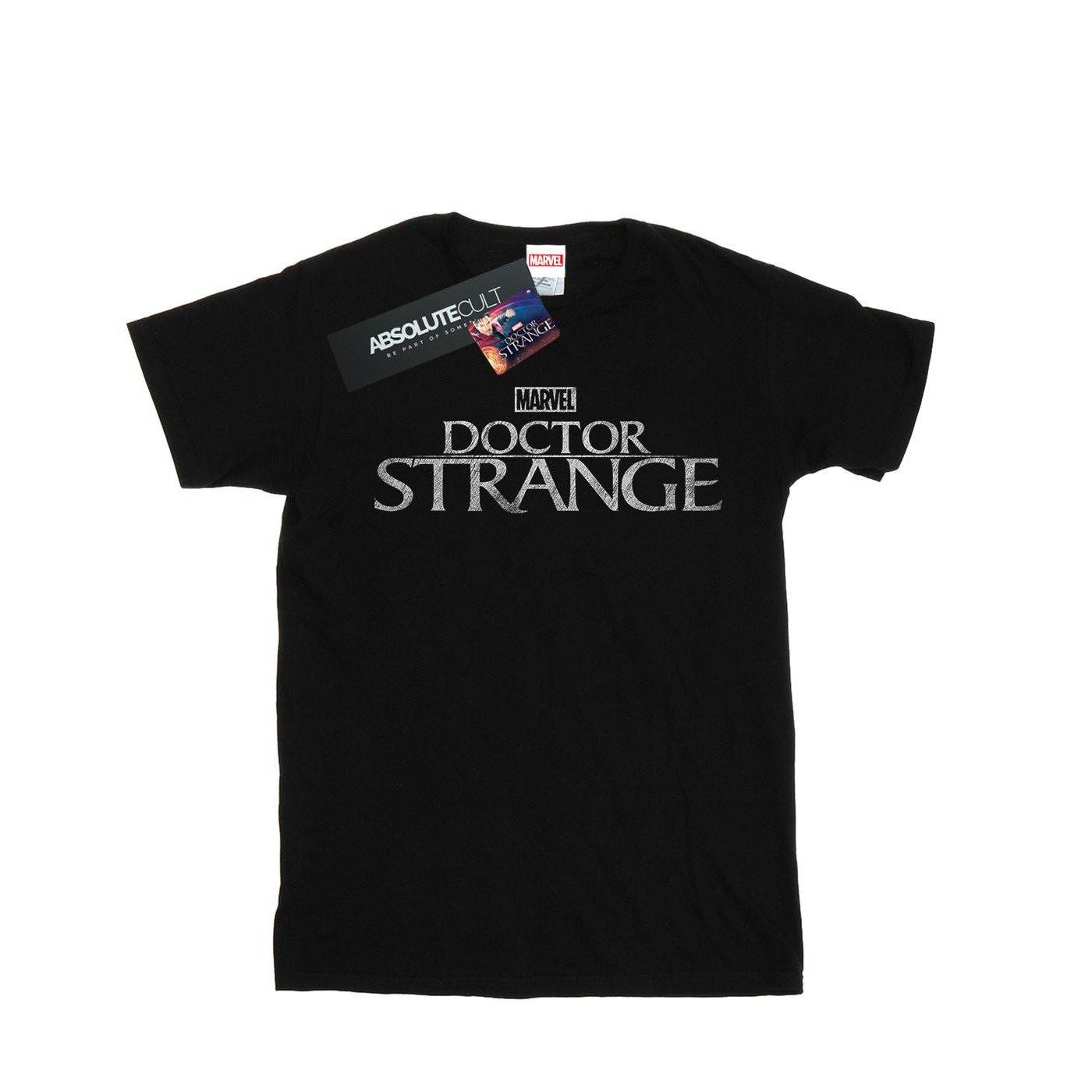 Image of Doctor Strange Logo Tshirt Unisex Schwarz 128