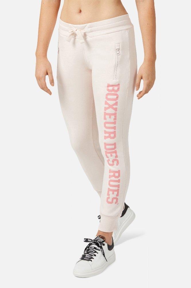 Image of Basic Long Logo Sweatpants Unisex Weiss M